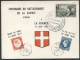 1960 Francia, Centenaire Du Rattachement De La Savoie Cartolina Manifestazione - Covers & Documents