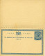 Entier Postal Avec Réponse Payée One Penny Bleu Traces Brunes - Jamaica (...-1961)