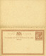Entier Postal Avec Réponse Payée Half Penny Marron Beau - Jamaïque (...-1961)