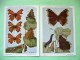 Two Postcards On Insects From Belgian Royal Science Institute - Butterflies - Insectos