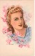 Lot Illustrateur 10 Cartes Postales Anciennes  Portraits De Femmes Avec Fleurs , Signées,dos Vierges, Toutes Scannées - Autres & Non Classés