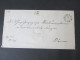 Altdeutschland Thurn Und Taxis Beleg Stempel Vieselbach 12.2.1861 Vorphila, Toller Beleg!!! Mit Siegel. - Storia Postale