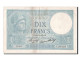 Billet, France, 10 Francs, 10 F 1916-1942 ''Minerve'', 1937, TTB+, Fayette:6.18 - 10 F 1916-1942 ''Minerve''