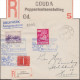 Pays-Bas 1950. Étiquette De Recommandation « Gouda Poppententoonstelling » : Gouda, Exposition De Poupées - Puppen