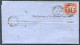 1863 GB London EC Duplex 1d Red Midland Railway Derby TOO LATE Entire - Lettres & Documents