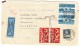 Luftpost Brief 7.9.1932 Flimswaldhaus Transit Chiasso 9.9.1932 Nach Calcutta Mit AK-Stempel - Autres & Non Classés