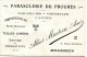 18 CARTE PUBLICITAIRE PARASOLERIE DU PROGRES 9 PLACE GORDAINE BOURGES - Advertising