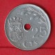 SPAIN  25  CENTIMOS  1937   KM# 753  -    (Nº08014) - 25 Centiemos