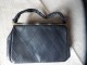 Ancien Sac  Pochette BOCHA  Cuir Noir Vintage - Bourses Et Sacs