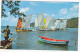 4cartes De La Martinique Course De Yoles Au MARIN Foànd Lahaye Fete Au Village CARBET La Plage De Cocotiers - Le Marin