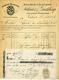 Toulouse, Tissus Imprimés,Salinier, Grateloup, 4 Docs  Indiennes, 1 Reçu De Lacombe, Montauban, Transport, Cachet - España