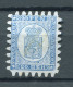Finland/Russia 1866-74 Serpentine Roulette 20p Blue  Sc 9 FA 8 Unused CV $650 - Unused Stamps