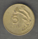 PERU 5 CENTAVOS 1970 - Perú