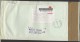 INDIA Postal History Letter Brief IN 027 Personalities Gandhi Football New Year Air Mail - Cartas & Documentos