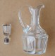 Vintage Style Clear GLASS Bottle JUG Stopper 0,250L Pitcher Cruche - Karaf