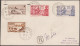 Saint-Pierre Et Miquelon 1941. Lettre Recommandée Pour New York, Affranchissement Y&T 171, 203, 189/90 - Oblitérés