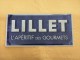 Plaque Métal "LILLET" - Tin Signs (after1960)
