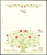 ISRAEL 2014 - New Year Festivals - Simchat Tora Flags  - A Set Of 3 Stamps With Tabs On Bureau Greeting Card - Joodse Geloof