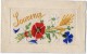 TB 657 - MILITARIA - Carte Brodée Militaire - Guerre 1914 - 18 - Souvenir - Fleur - Trèfle - Embroidered