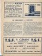 Cinéma/ Théatres Gaumont Aubert/Cinéma Saint Paul/ "Pension D´Artiste"/"Mr Breloque A Disparu"//1938  CIN26 - Programmes