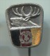 HUNTING, Caccia, Shooting - Hunter, Deer, Enamel, Vintage Pin, Badge, East Germany, DDR - Tir à L'Arc