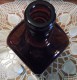 GLASS Bottle With CORK Brown Dark Amber FLASK Design Art AMBRE Le Verre Bouteille - Whisky