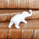 Ancienne Miniature Allemande 20x40 Mm Elephant Miniature Biscuit Figurine German Bisque - Animaux