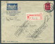 1944 Portugal Porto Registered Cover - Gueda RETOUR Return To Sender - Covers & Documents