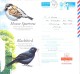 GREAT BRITAIN POSTAGE PAID ILLUSTRATED AEROGRAM ON BIRD COMMERCIALLY SENT TO INDIA ON 1994 - Brieven En Documenten