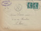 France M. GÉRARD Notaire, LOIRON Mayenne 1912 Cover Lettre To LE MANS Sarthe 2x Semeuse Stamps (2 Scans) - 1906-38 Säerin, Untergrund Glatt