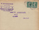 France V. CHABOSSEAU Avoué, NOGENT-LE-ROTROU 1915 Cover Lettre To LE MANS Sarthe 2x Semeuse Stamps (2 Scans) - 1906-38 Säerin, Untergrund Glatt