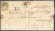 SWITZERLAND - STRUBEL - MORGES Via GENEVE To TORINO  - Mi. 17I Edge Position - 1858 - Lettres & Documents