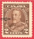 Canada #  166 Rare 2 Moustaches Var. -  2 Cents  - Mint N/H - Dated  1930-31 - G. V "Arch/Leaf" Issue - Neufs