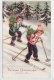 Petersen Hannes, Neujahr, Nouvel An,  Kinder, Enfants, Ski, Autotypie,  1941  ***74822 - Petersen, Hannes