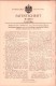 Original Patent - Alois Etter In Babalitz B. Bischofswerder / Biskupiec , 1902 , Klappenwehr , Staudamm , Westpreussen - Westpreussen