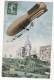 AVIATION -  DIRIGEABLE  - Le Dirigeable " Ville De Paris " Au Dessus De Montmartre - Zeppeline