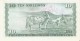 BILLETE DE KENIA DE 10 SHILINGI DEL AÑO 1977 (BANK NOTE) VACA-COW - Kenia