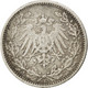Monnaie, GERMANY - EMPIRE, 1/2 Mark, 1906, TTB, Argent, KM:17 - 1/2 Mark