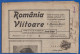 Rumänien; Wrapper 1922; Michel 264; Zeitung Romania Viitoare Nr. 10; 8 Seiten; Ohne Gazeta Cartilor - Covers & Documents