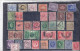 Timbre Poste GRANDE BRETAGNE Lot De 58 Timbres ANGLAIS Avec Trace Charnière Oblitérés  1 Bloc De 4 Roi Reine 1937 1935 - Collections