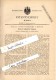 Original Patent - Ottilie Eickrodt In Berlin , 1888 , Corset , Korsett !!! - Vor 1900