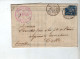 YT 90 Sur Lettre - 1887 - CAD Dinan + Cette + Ambulant IP8 + Perso Rose - Banque Le Cocq / Armateur Comolet - 1876-1898 Sage (Type II)