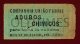 PORTUGAL - BILHETE CARRIS DE FERRO - CUF - 1900 OLD ADVERTISING TRAM TICKET - Europe