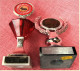 2 X Kleine Pokal Kaninchen-Zucht-Verein  -  Ca. 21 Cm Und 18 Cm Länge  -  Von Ca. 1986 - Sonstige & Ohne Zuordnung