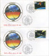 ITALIA - FDC  ROMA LUXOR 1991 - EUROPA UNITA - SPAZIO - SERIE SU DUE BUSTE - FDC