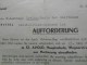 DER LANDRAT DES KREISES SAINT AVOLD LE 11 MARZ 1943 AUFFORDERUNG SPITTEL ADOLPHE HITLER STRASSE GOETTMANN LUCIEN - Historische Dokumente