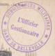 Cachet Double Couronne "Subsistances Militaires - Gare De Belleville - L'Officier Gestionnaire - Sur CP Pont à Mousson - Guerre De 1914-18
