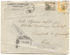 Spain, WW2, Barcelona, 1939. Registered, Censura - Franquicia Militar