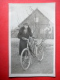 Estonian Lady - Bicycle - Old Photo Postcard - Estonia - Unused - Altri & Non Classificati