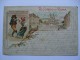 ITALY 1905 POSTCARD RICORDO DI ROMA LITHO SENT IN GERMANY - Other & Unclassified